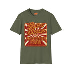 Retro Shores Vacation Club T-Shirt — Vintage Sunburst Badge