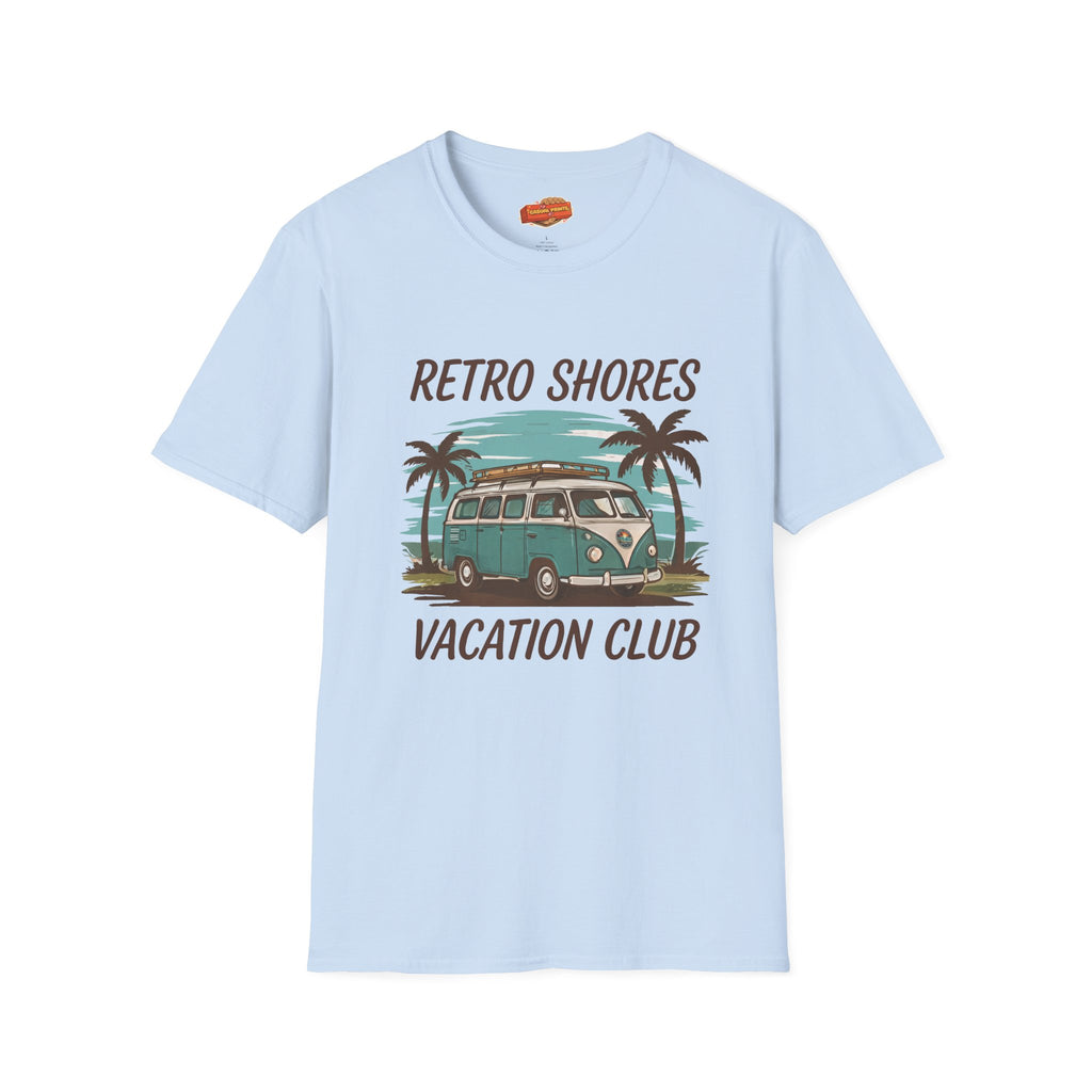 Retro Shores Vacation Club T-Shirt—Vintage Van Palm