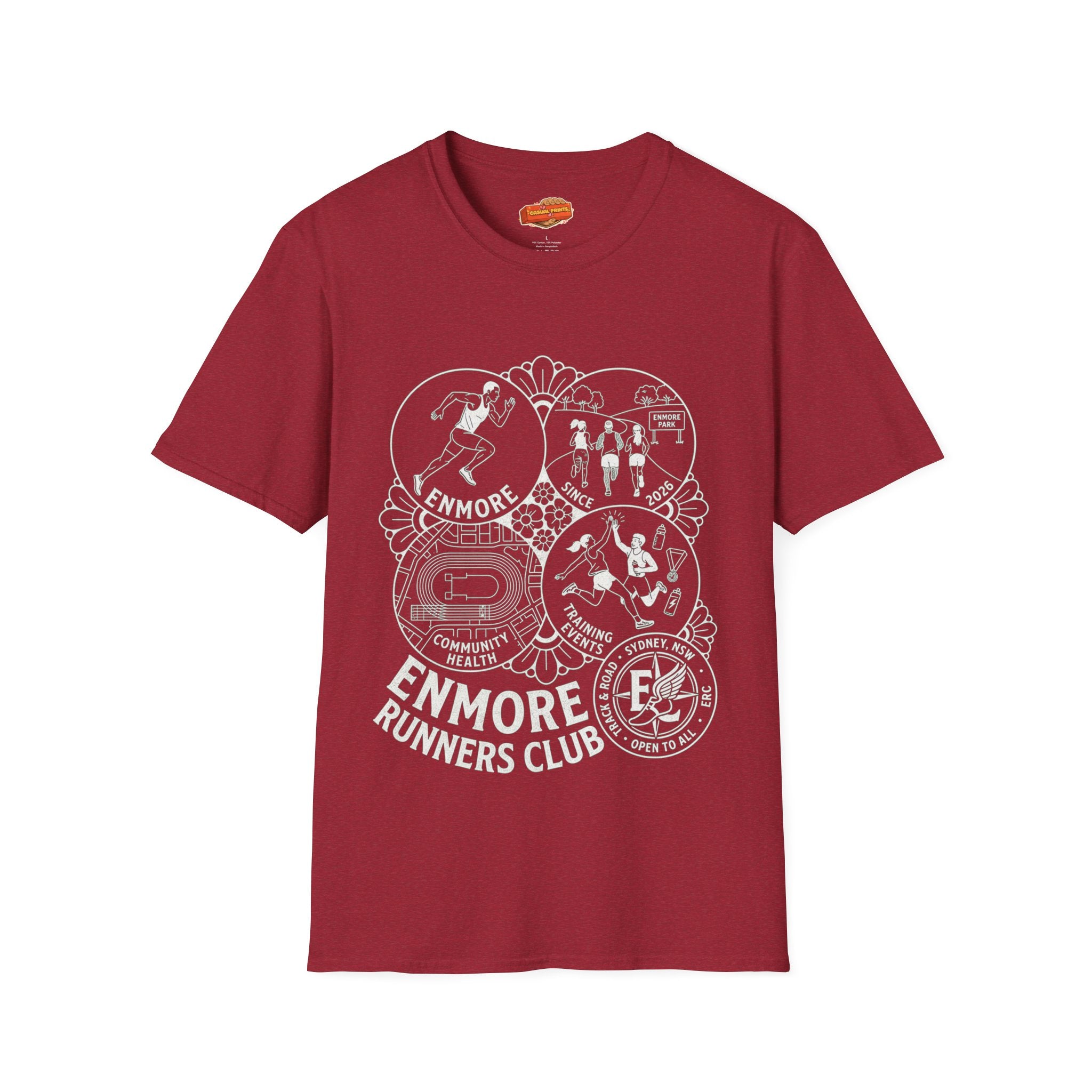 Enmore Runners Club T-Shirt —Vintage Race Graphic