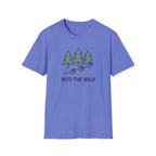 Into The Wild T-Shirt — Pine Trees & Paw Prints Outdoor