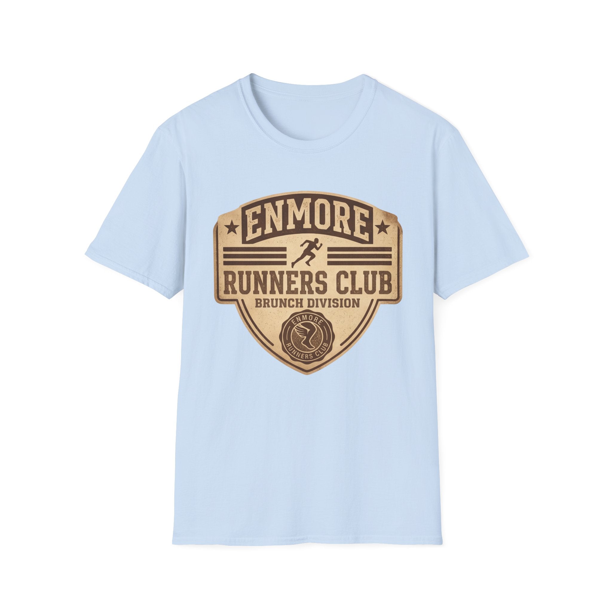 Enmore Runners Club T-Shirt — Vintage Brunch Division (Brown)