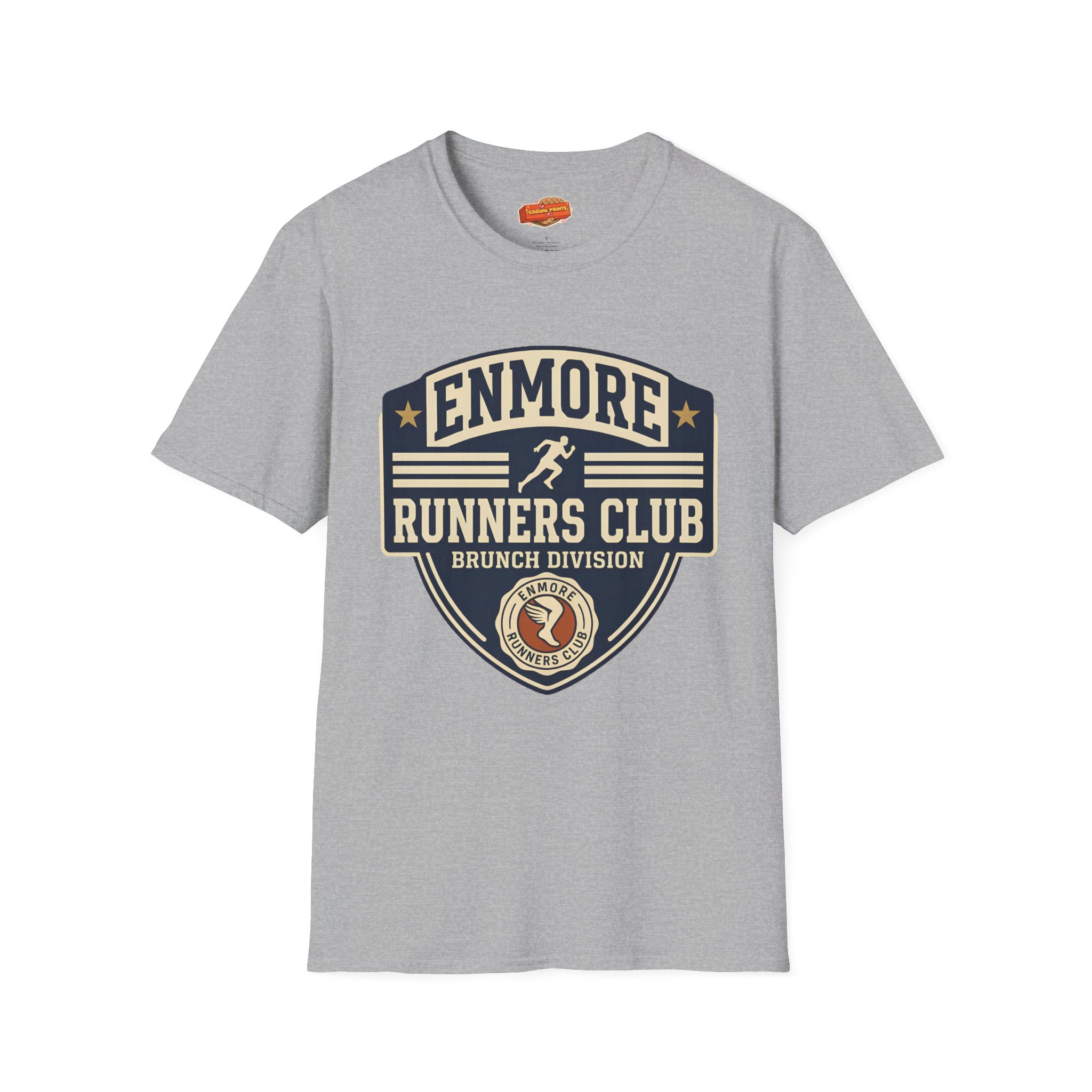 Enmore Runners Club T-Shirt — Vintage Brunch Division (Navy)