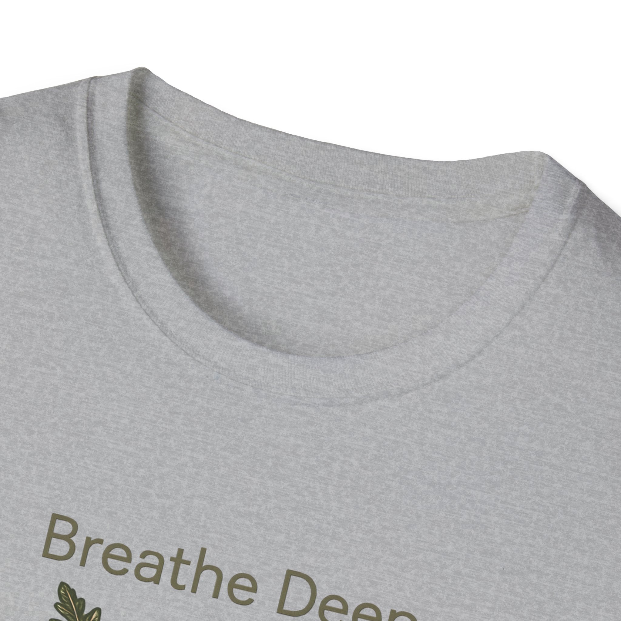 Breathe Deep Fern T-Shirt — Relaxing Botanical Graphic