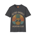 Retro Shores Vacation Club T-Shirt — Vintage Pineapple Beach