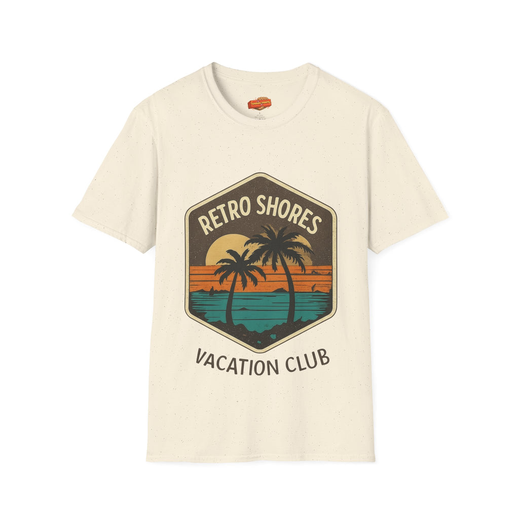 Retro Shores Vacation Club T-Shirt —Vintage Palm