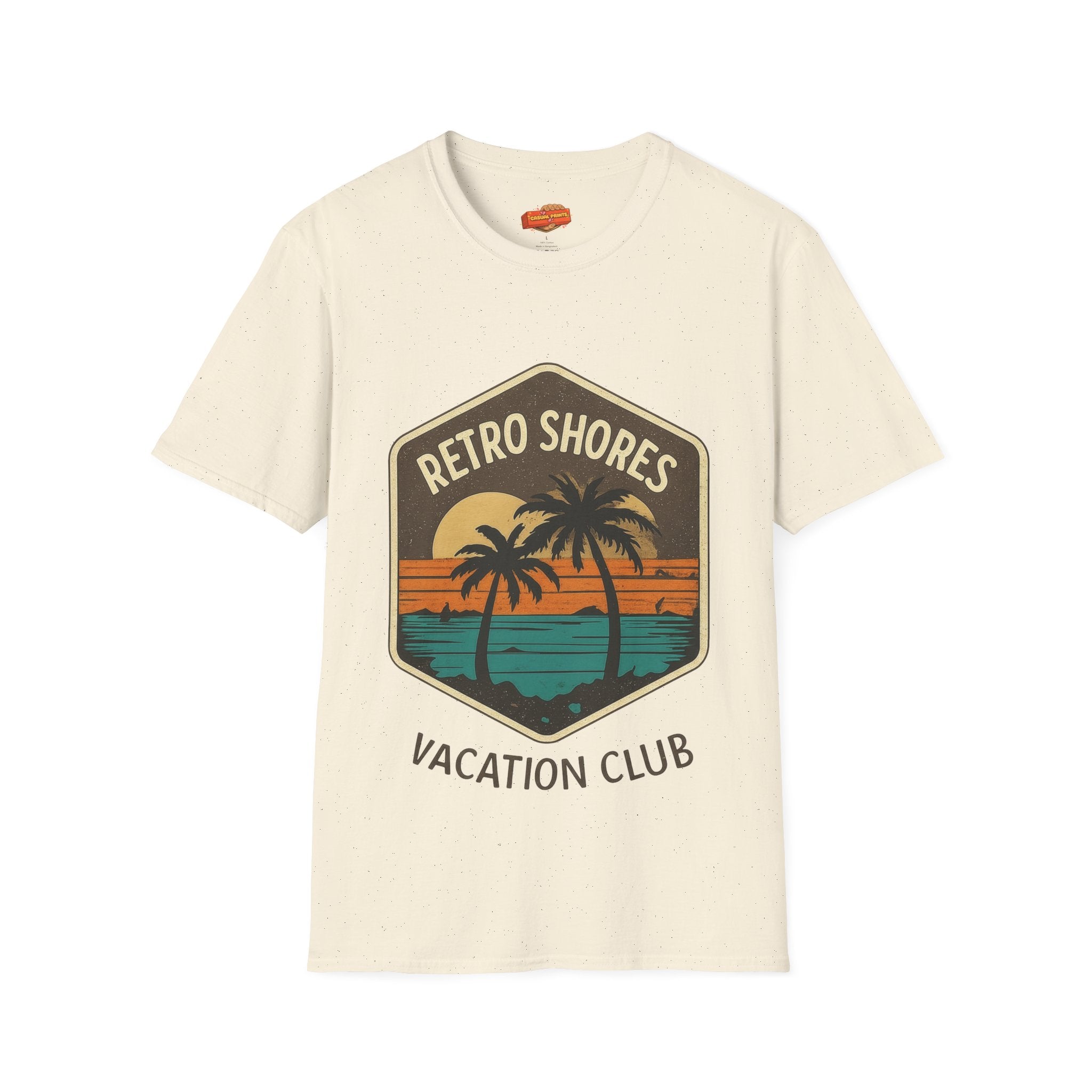 Retro Shores Vacation Club T-Shirt —Vintage Palm