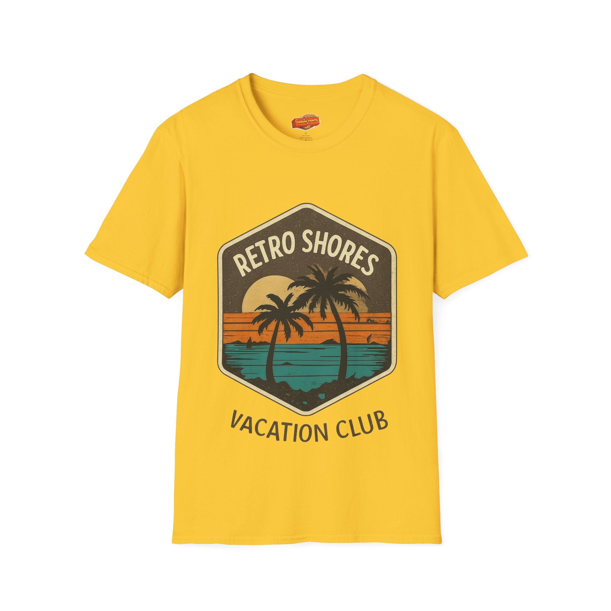 Retro Shores Vacation Club T-Shirt —Vintage Palm