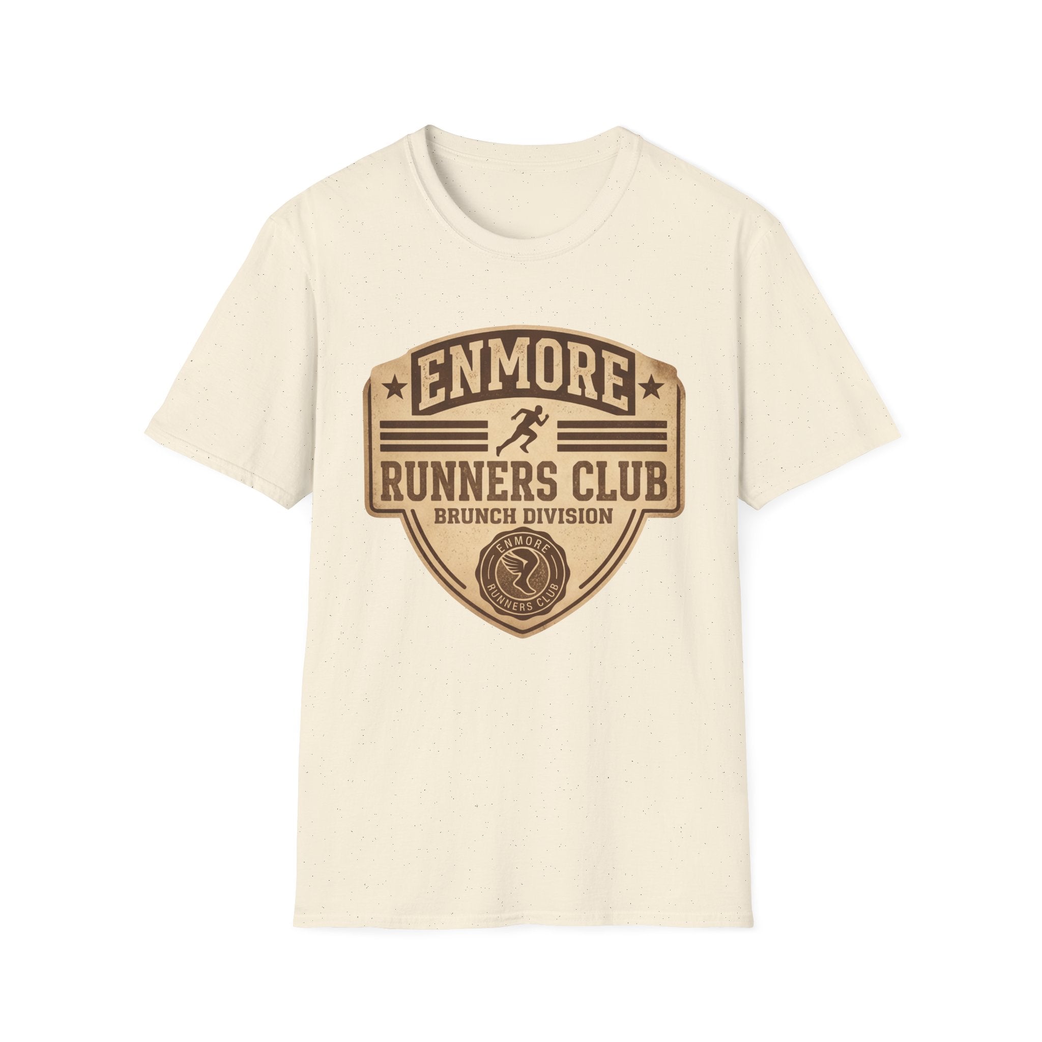 Enmore Runners Club T-Shirt — Vintage Brunch Division (Brown)