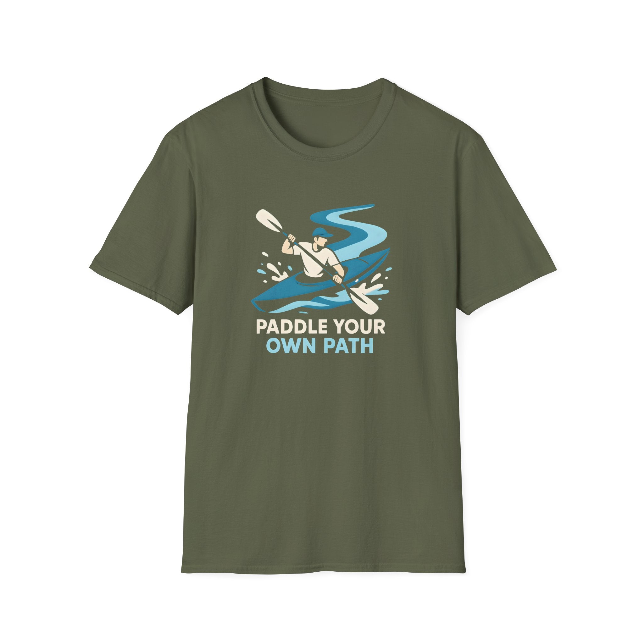 Kayak Illustration T-Shirt—"Own Path" Outdoor Adventure
