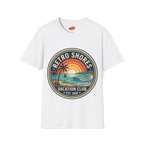 Retro Shores Vacation Club T-Shirt — Vintage Wave Badge