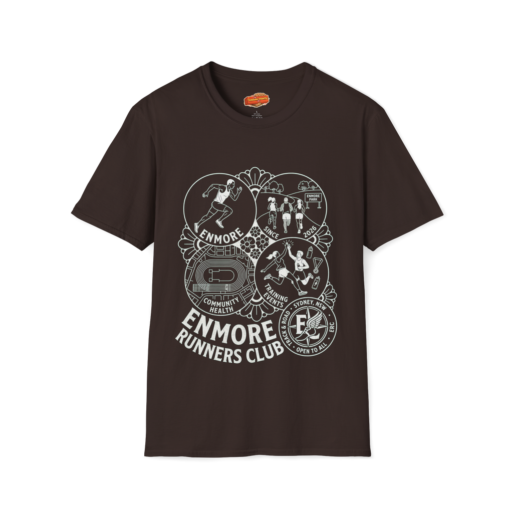Enmore Runners Club T-Shirt —Vintage Race Graphic